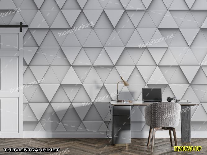 Tranh dán tường 3D trừu tượng- -TT240520-10P - Tranh tường chất lượng cao